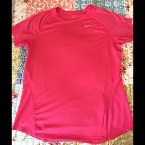 Nike Dri Fit Bright Pink athletic/workout shirt